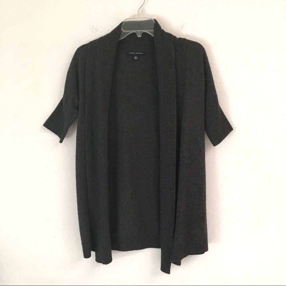 Banana Republic wool blend short sleeve‎ cardigan sweater XS